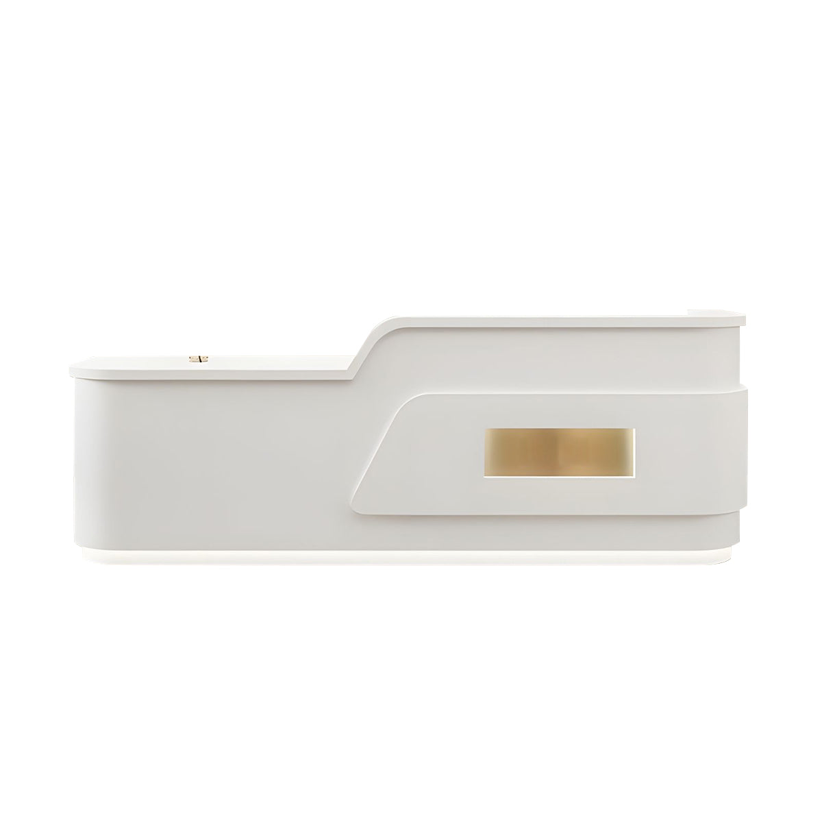 Stylish Reception Desk with LED Lighting for Modern Office Spaces