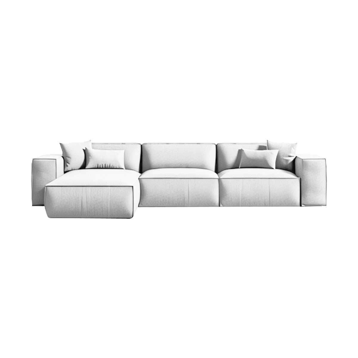 Wide Armrests Velvet Luxury Sofa