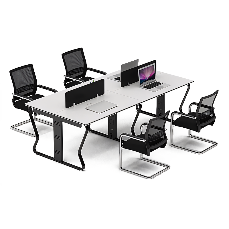 Modern Office Concept Computer Workstation Desk and Chair Combination