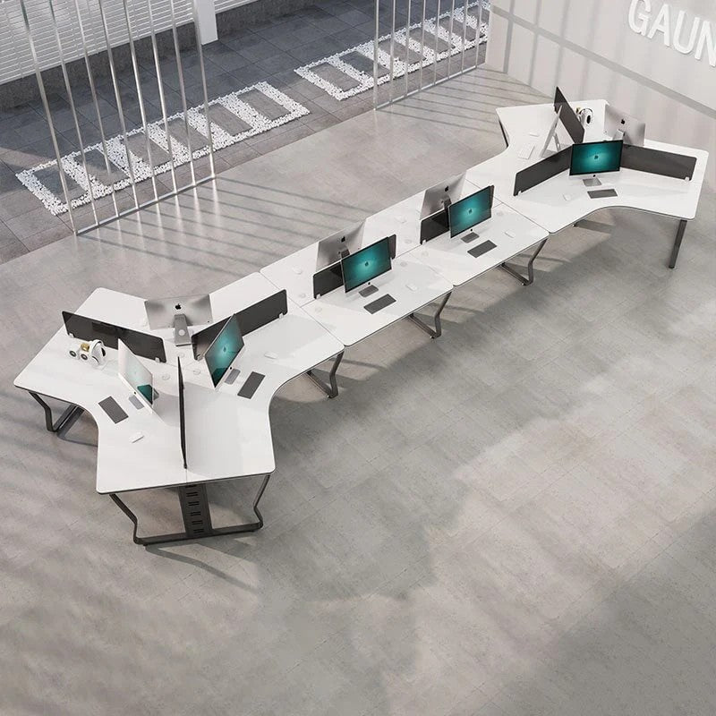 Modern U-Shaped Office Workstation