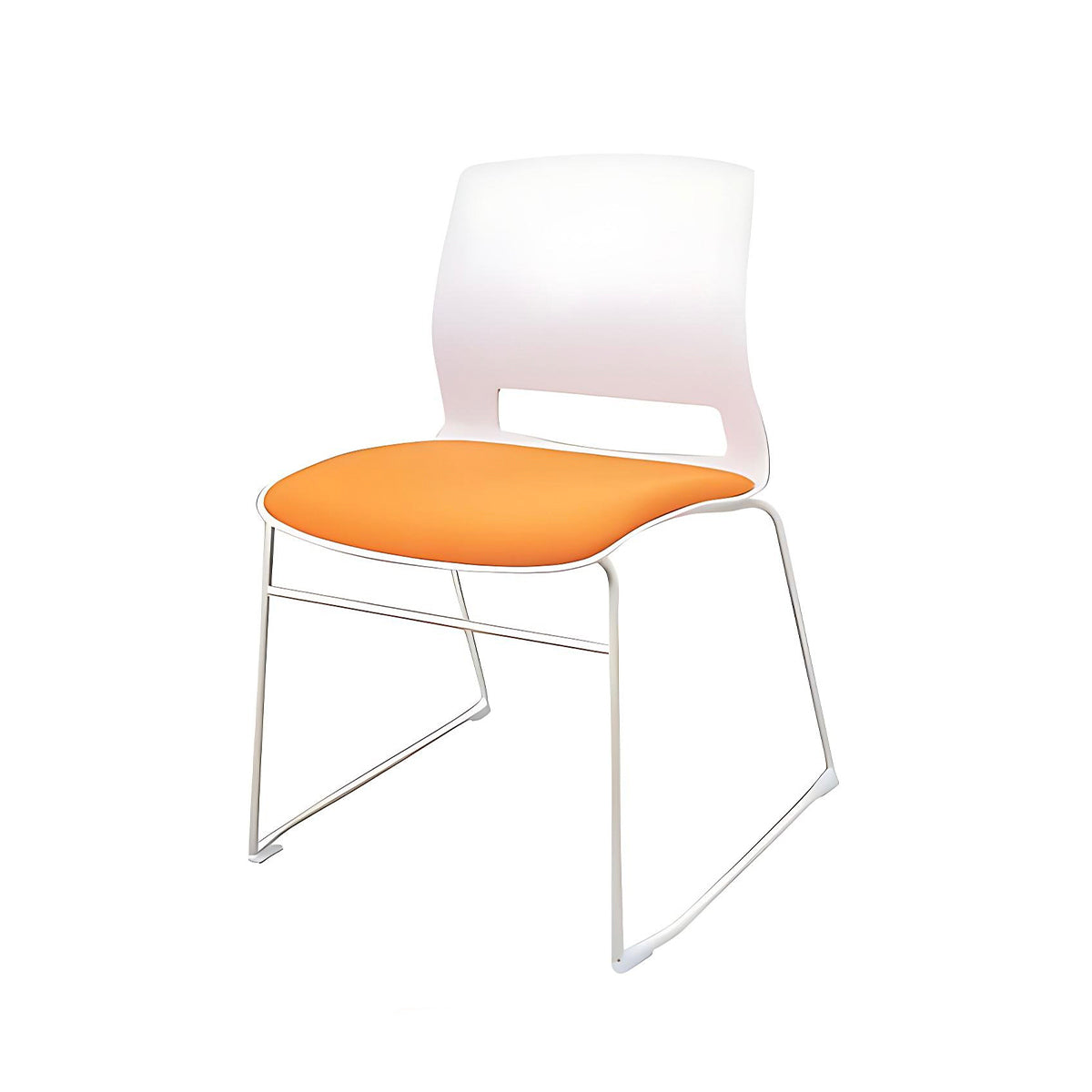 Minimalist Office Chair with Tear-Resistant Fabric and Steel Frame