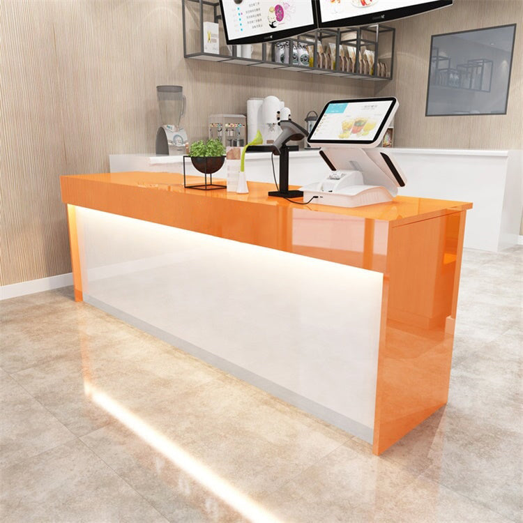 Simple Solid Wood Reception Desk Cashier's Desk