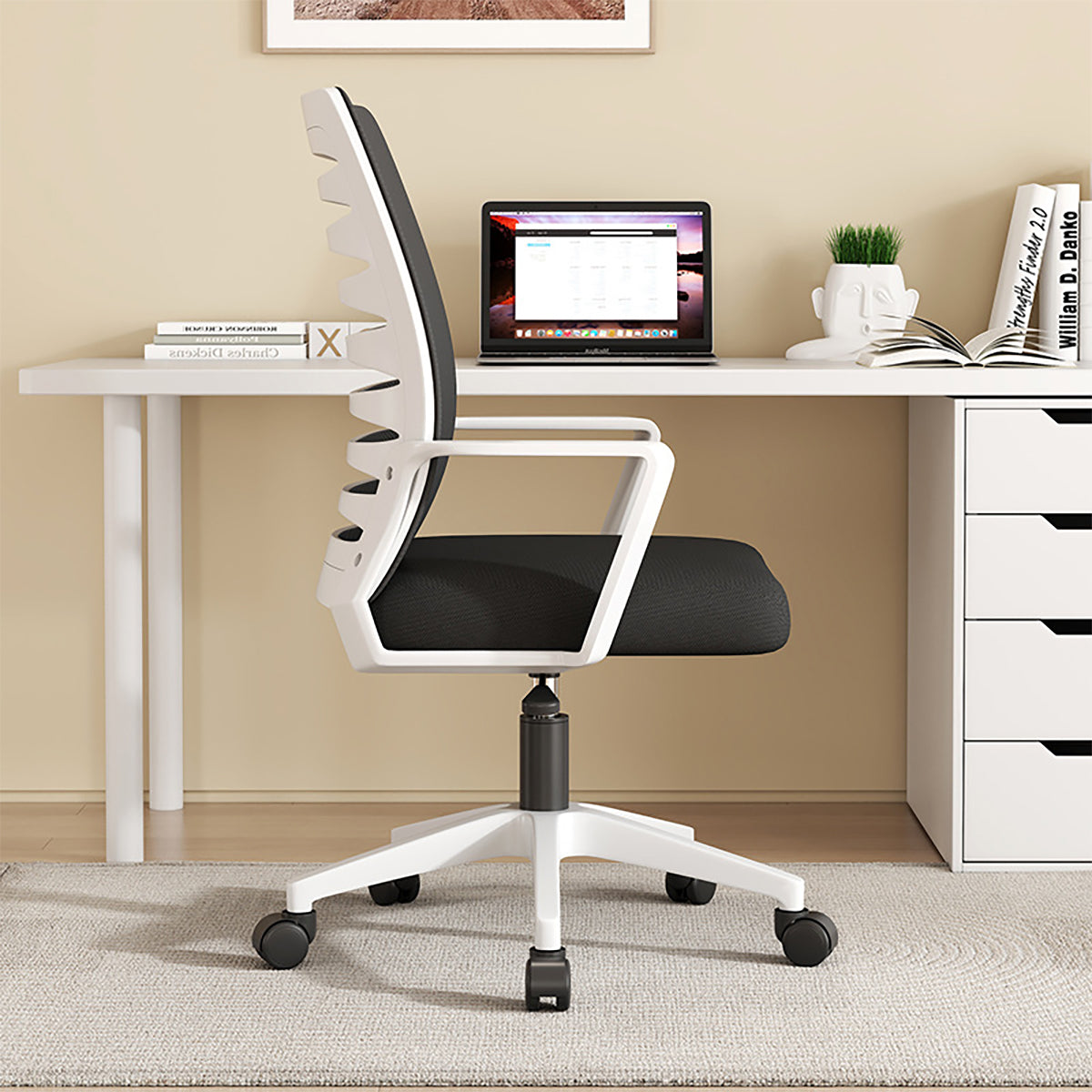 Comfortable Office Computer Chair with Adjustable Height for Work Zimasya