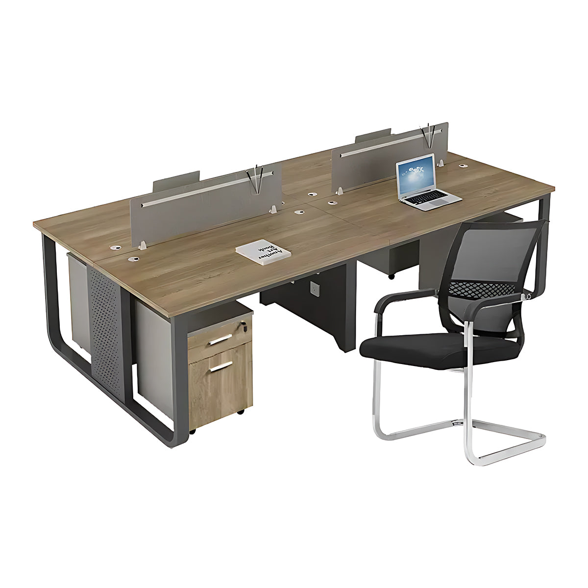 Bold Steel Frame Office Chair Combination