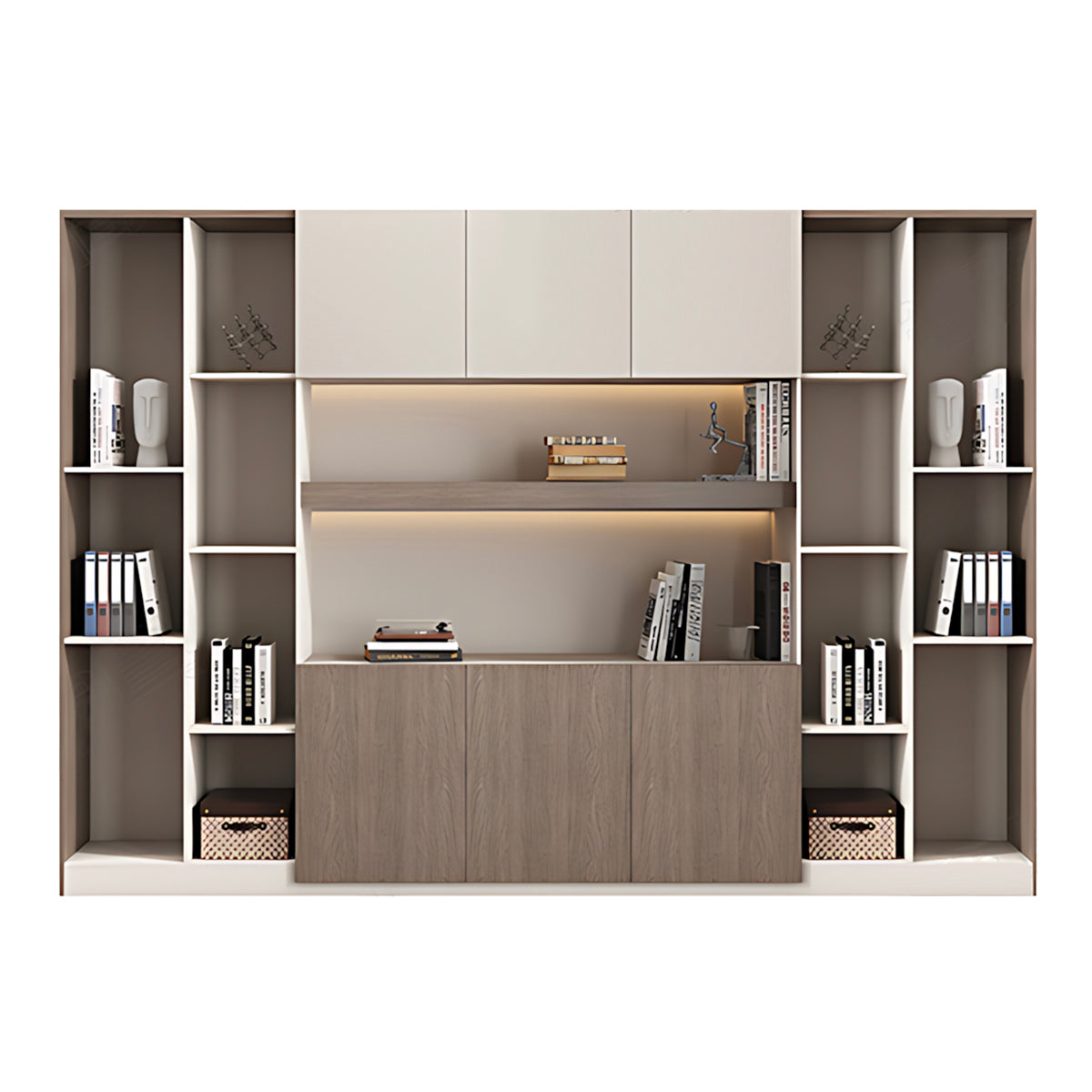 Premium Modern Storage Cabinet with Doors and Shelves for Office and Home
