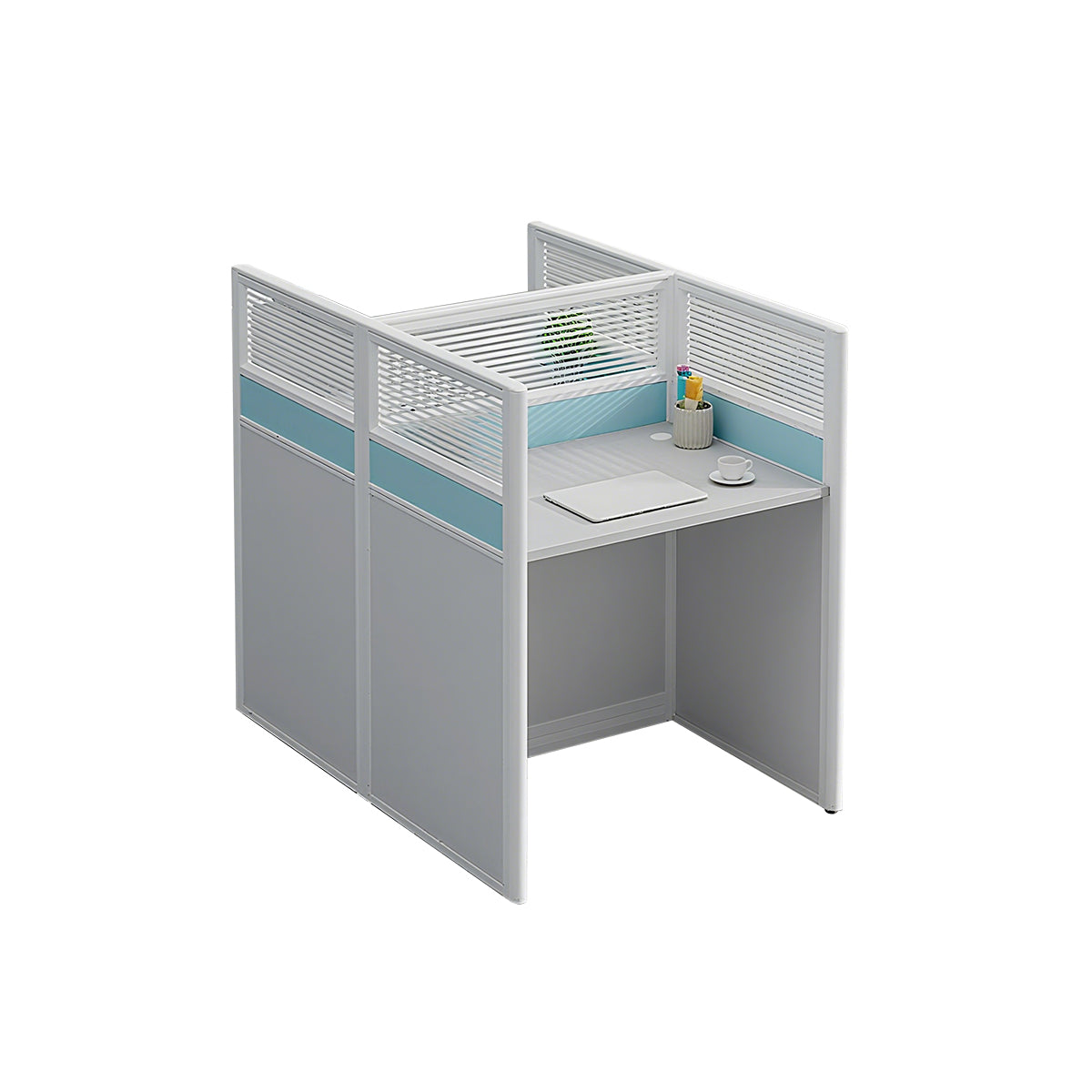 Workstation Desk with Divider Panels Eco-Friendly Sturdy Modular
