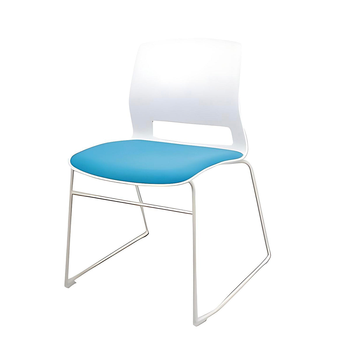 Minimalist Office Chair with Tear-Resistant Fabric and Steel Frame