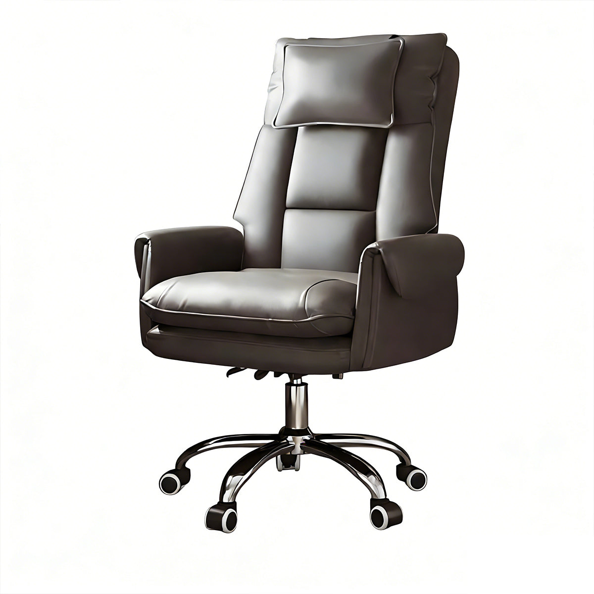 Reclining Executive Chair with Pillow and Double Foam Cushions