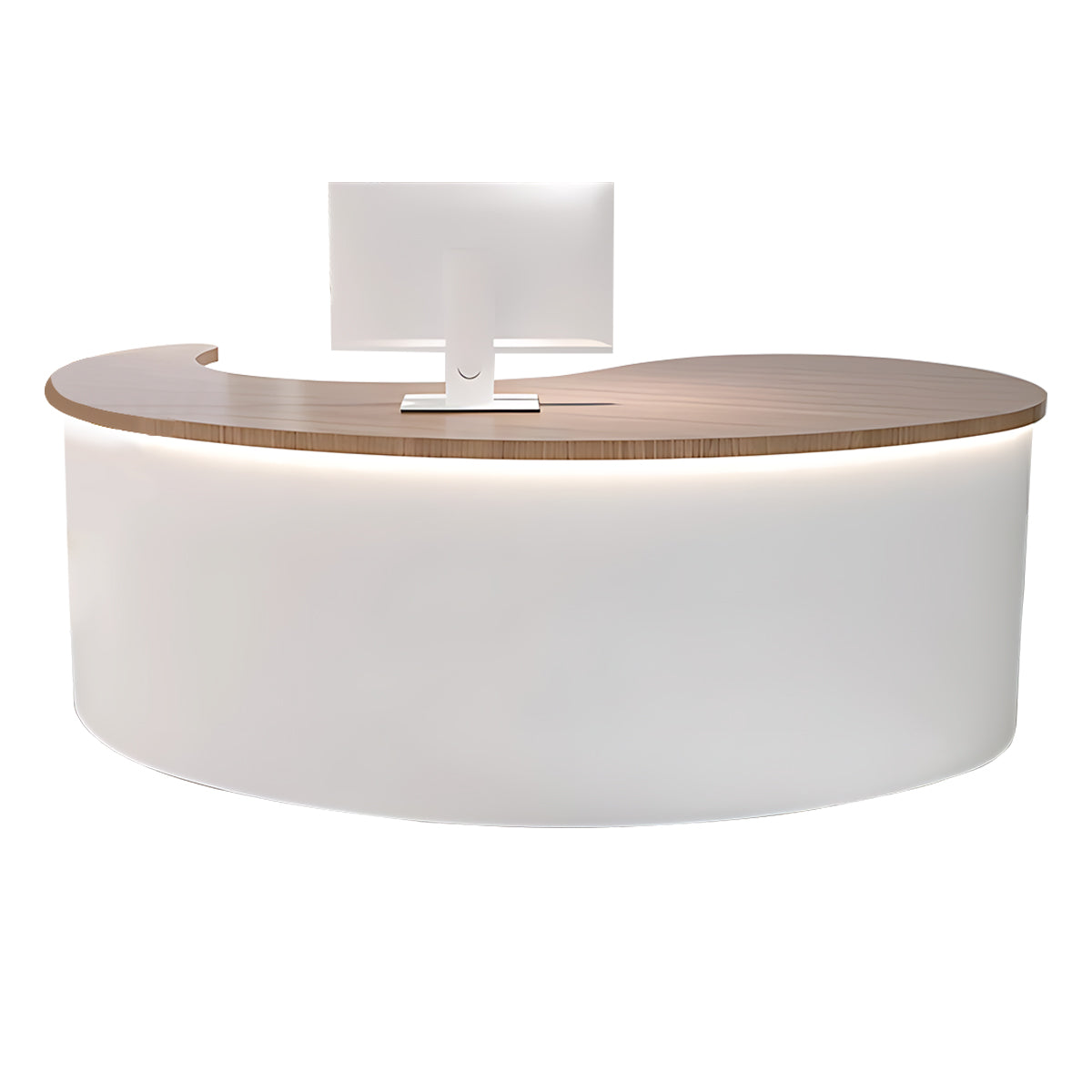 Elegant and Sophisticated Curved Reception Desk