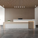 Modern Office Reception Desk with Storage for Lobby or Reception Area