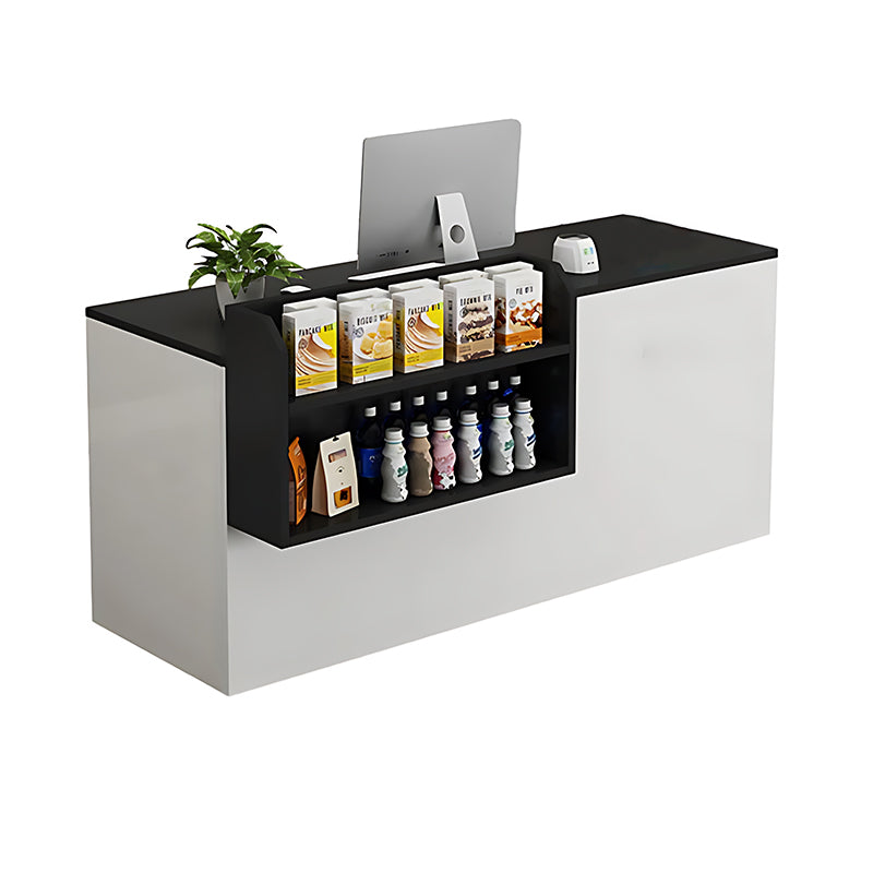 Compact and Simple Counter Cashier Front Desk Reception Desk（East Coast）