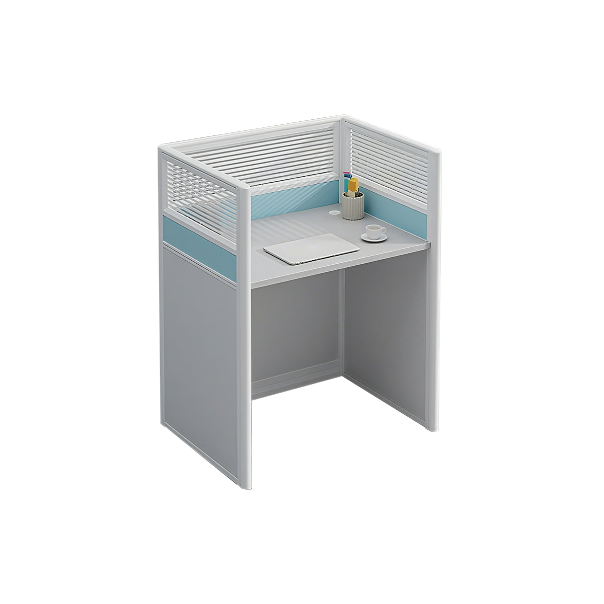 Workstation Desk with Divider Panels Eco-Friendly Sturdy Modular