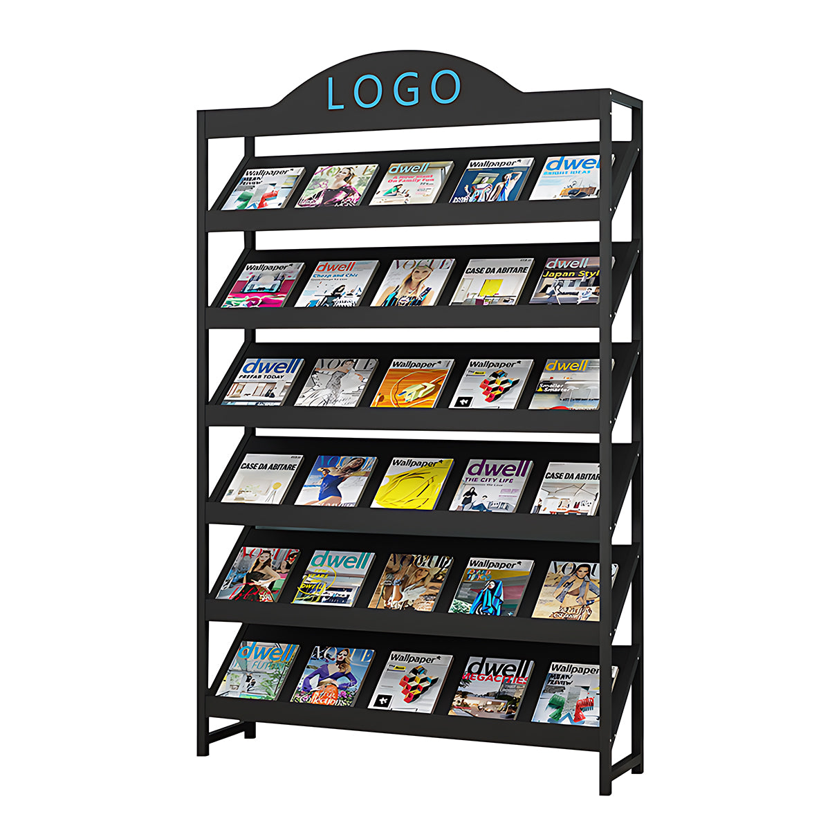 Fashionable Multi-Functional Bookshelf with Sturdy Frame and Large Storage Capacity