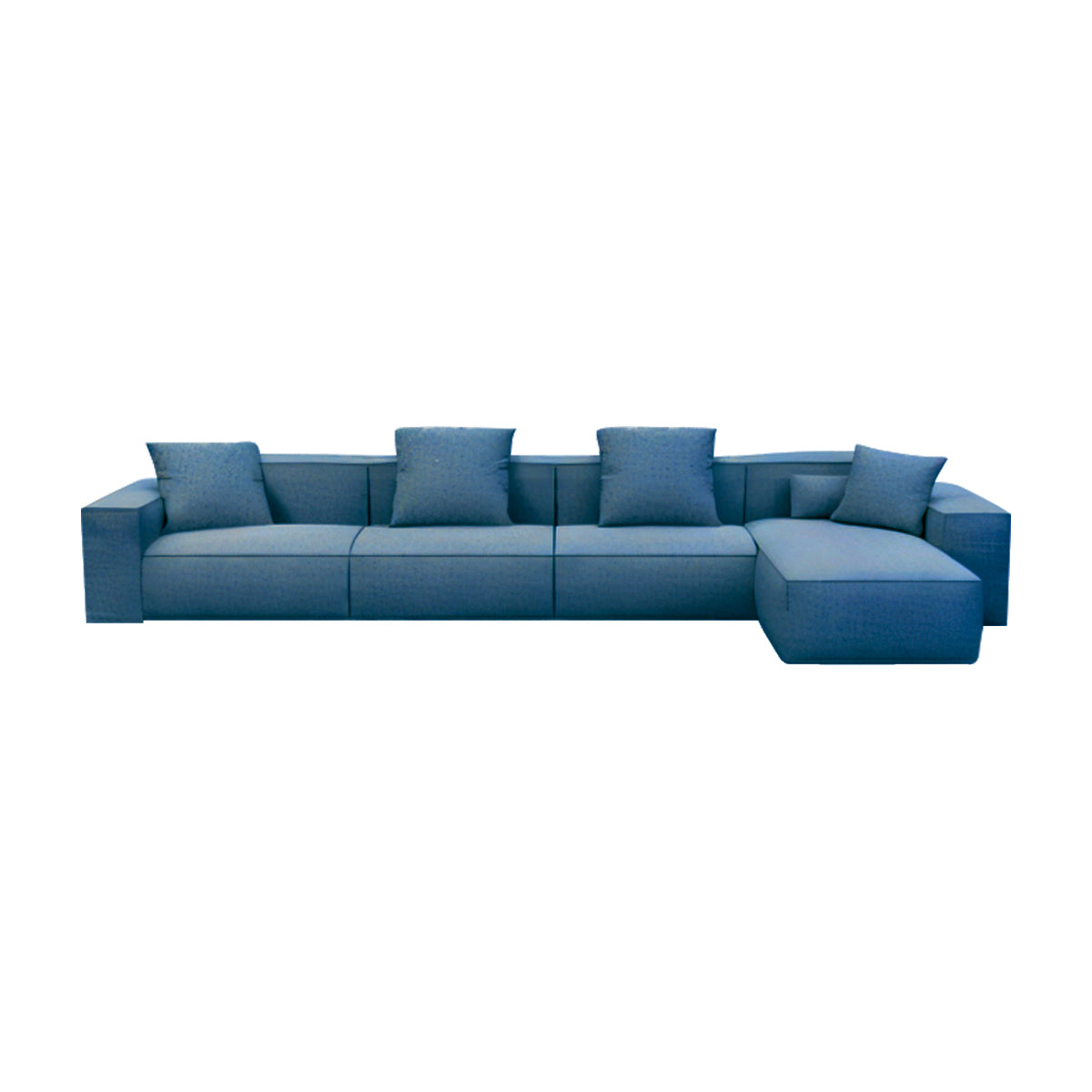 Wide Armrests Velvet Luxury Sofa