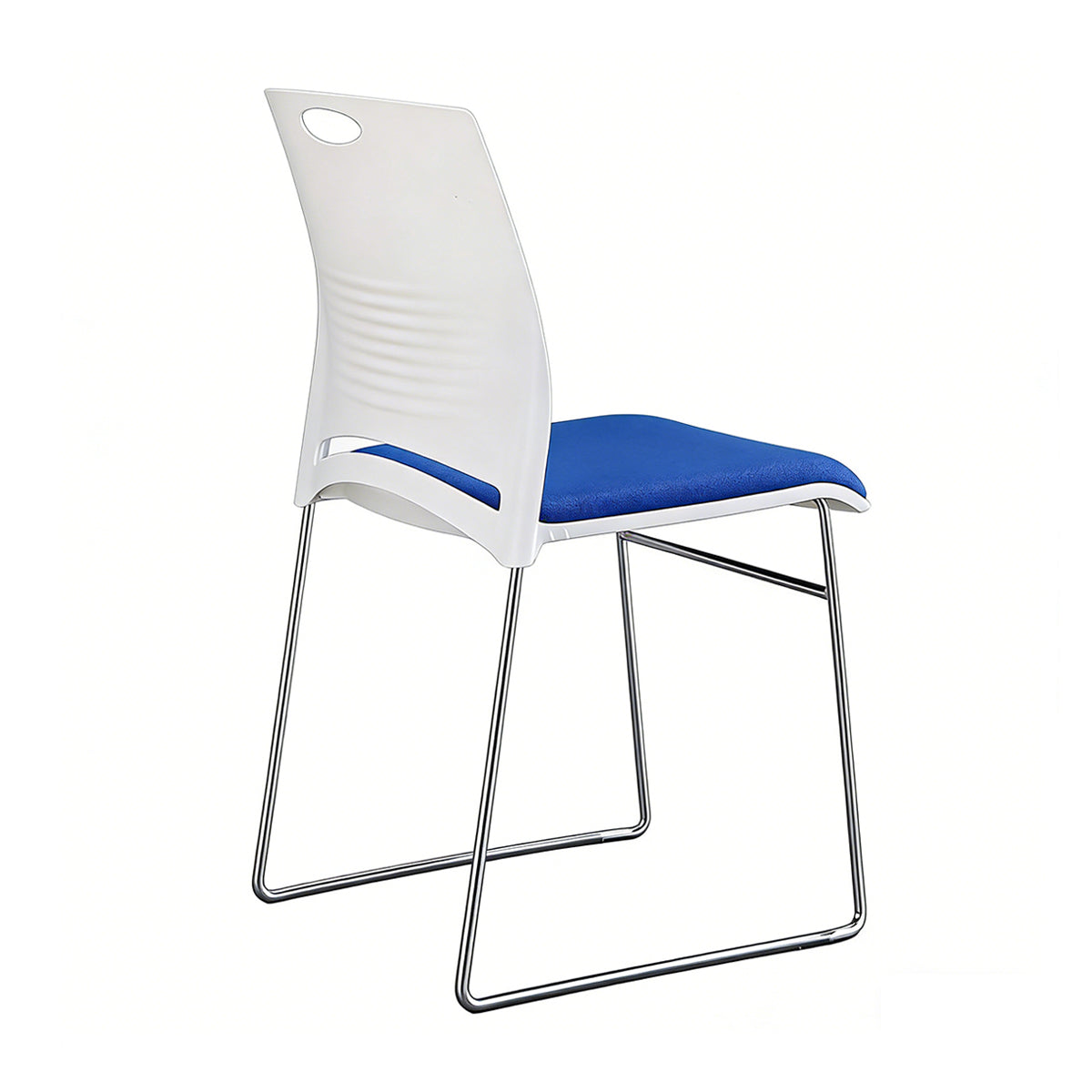 Commercial Armless Office Chair with Steel Frame & Tool-Free Assembly