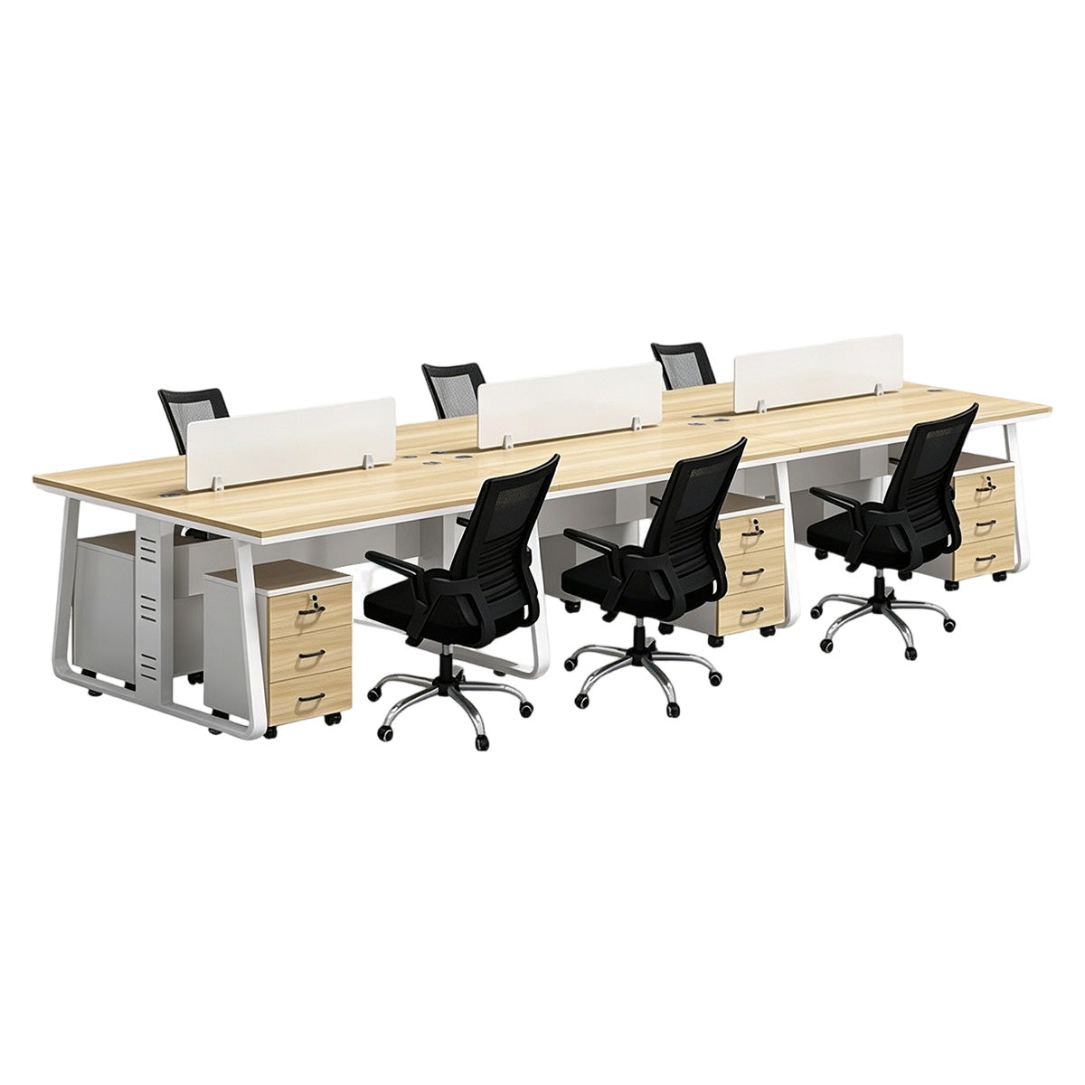Fully Upgraded Flexible Combination Face to Face Two Person Desk