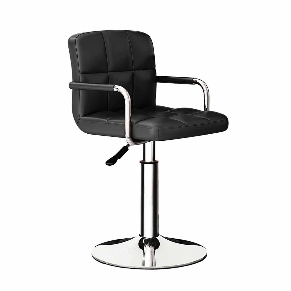 Adjustable Bar Stool with Backrest & Swivel for Commercial and Home