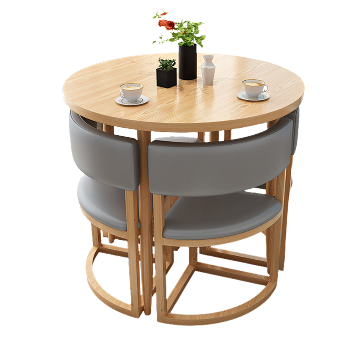 4-Seater Office Table and Chair Set