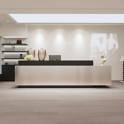 High-End Practical Reception Desk with Dual-Top Design
