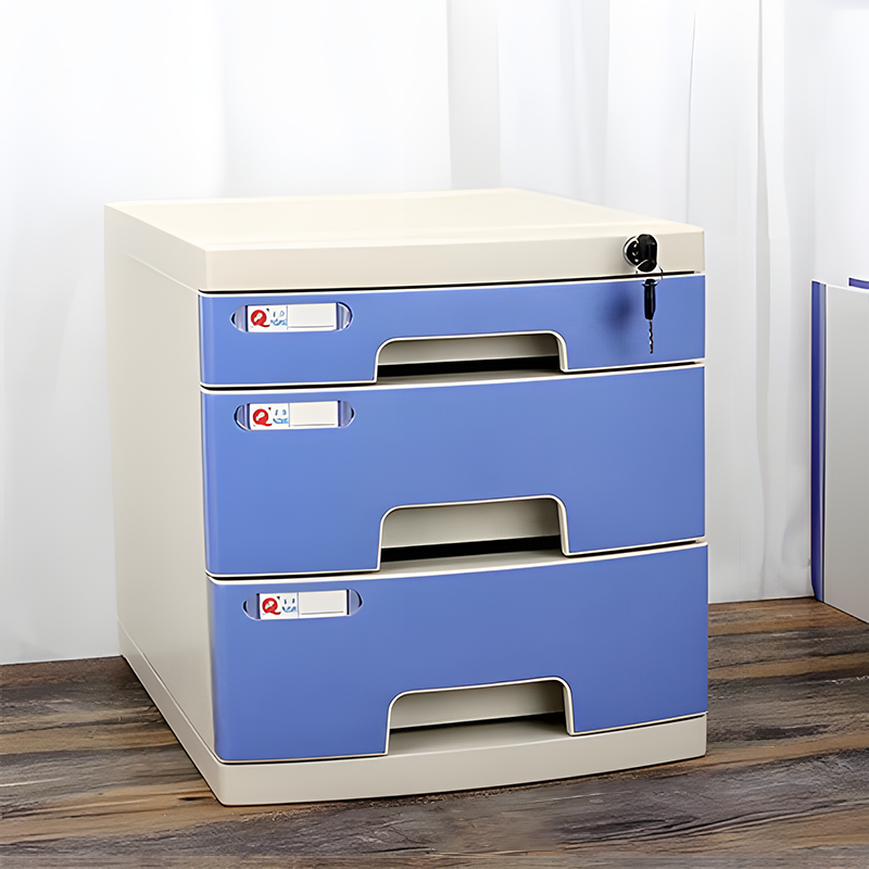 Lockable Desktop File Cabinet, Multi-layer Combination Cabinet