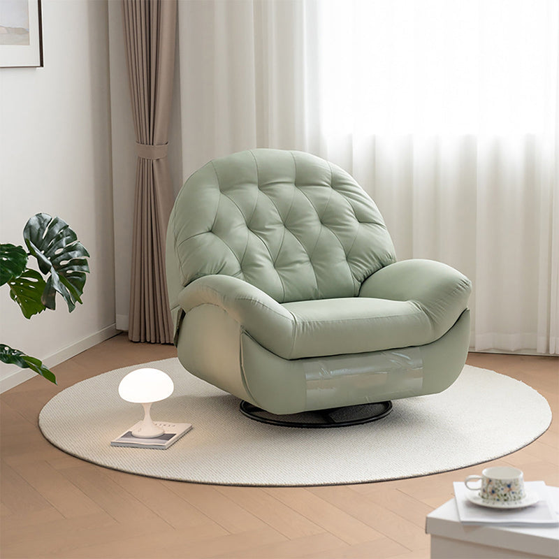 Half-Round Backrest Recliner Sofa with Phone Holder