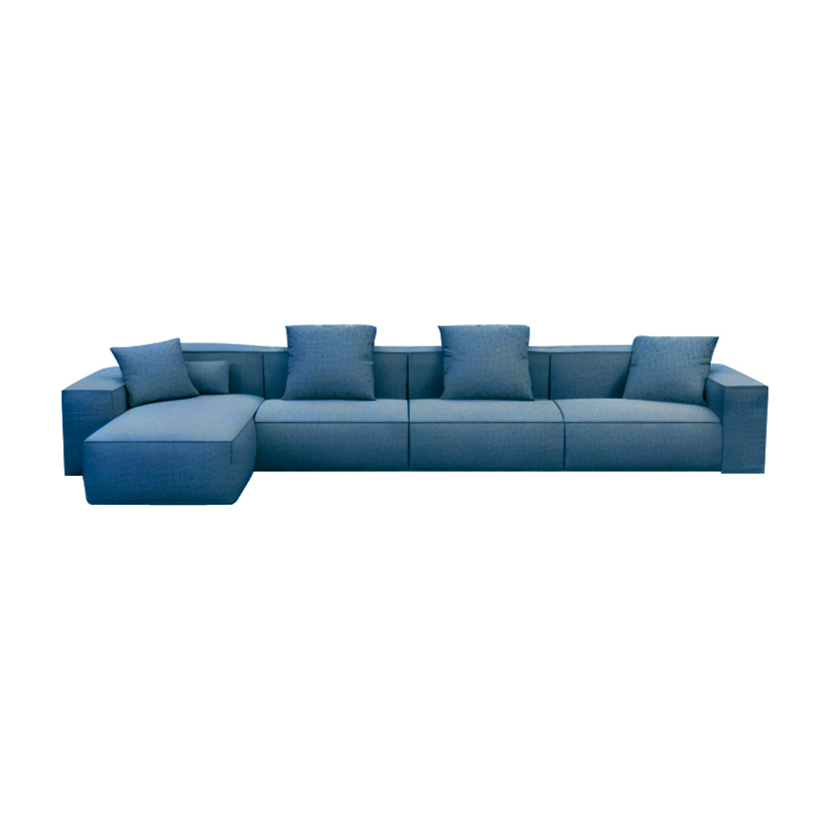 Wide Armrests Velvet Luxury Sofa