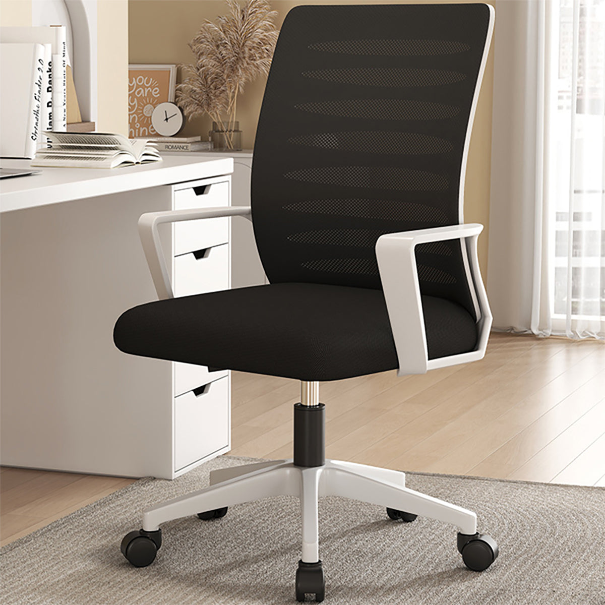 Comfortable Office Computer Chair with Adjustable Height for Work Zimasya