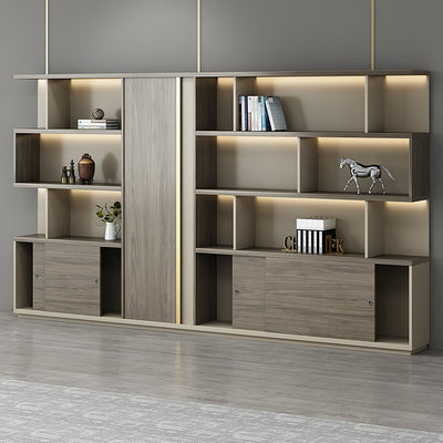 Modern Hallway Cabinet with Open Compartments for Entry Storage