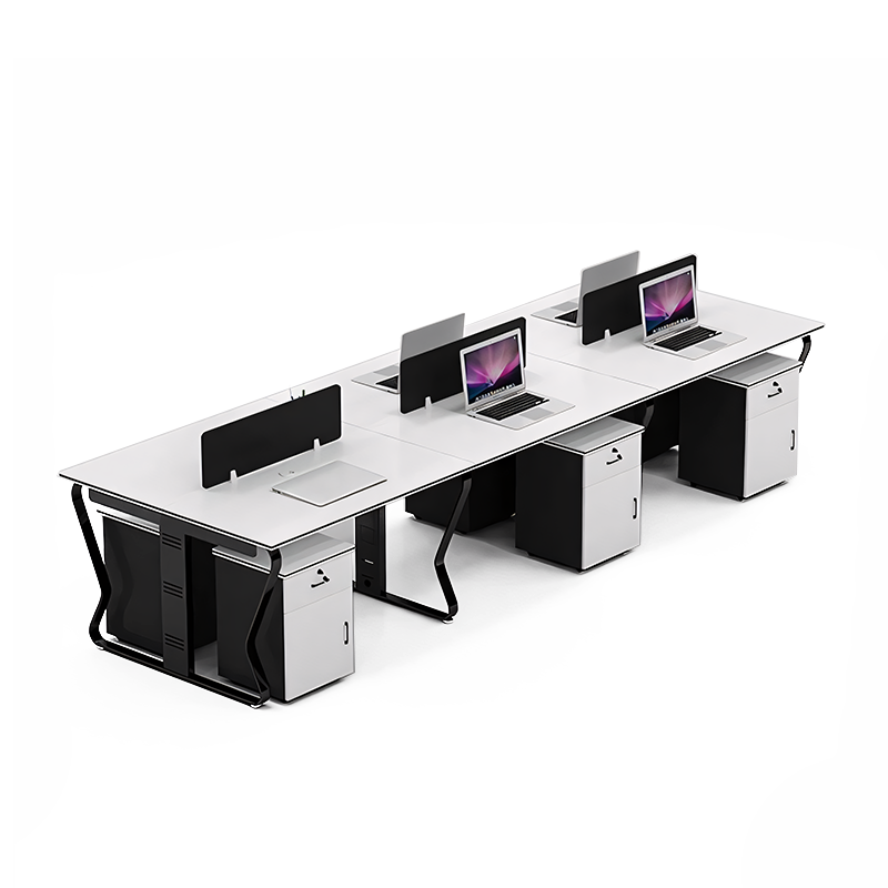 Modern Office Concept Computer Workstation Desk and Chair Combination