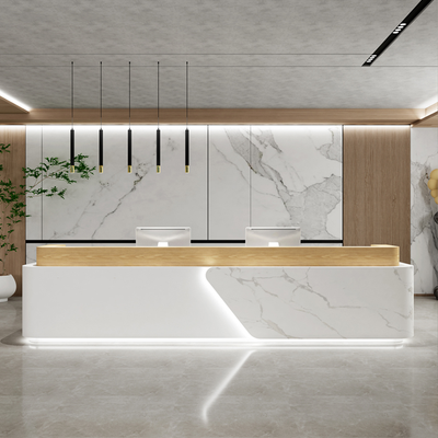 Company Front Desk Beauty Salon Bar Simple Lacquer Reception Desk