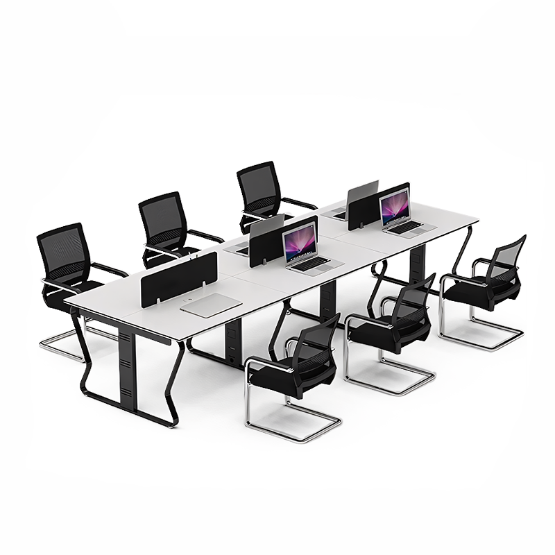 Modern Office Concept Computer Workstation Desk and Chair Combination