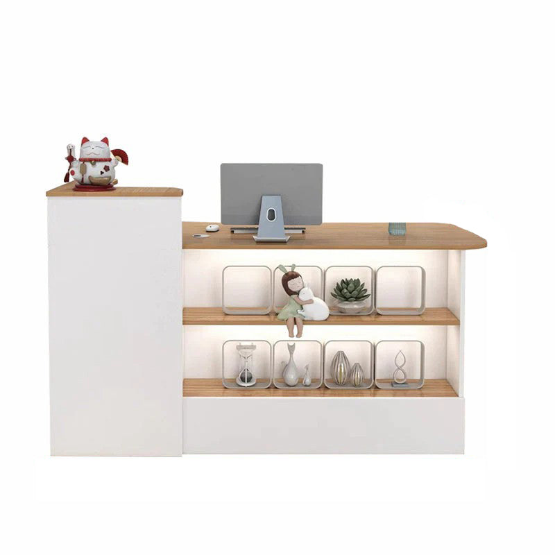 Small Minimalist Modern Reception Desk