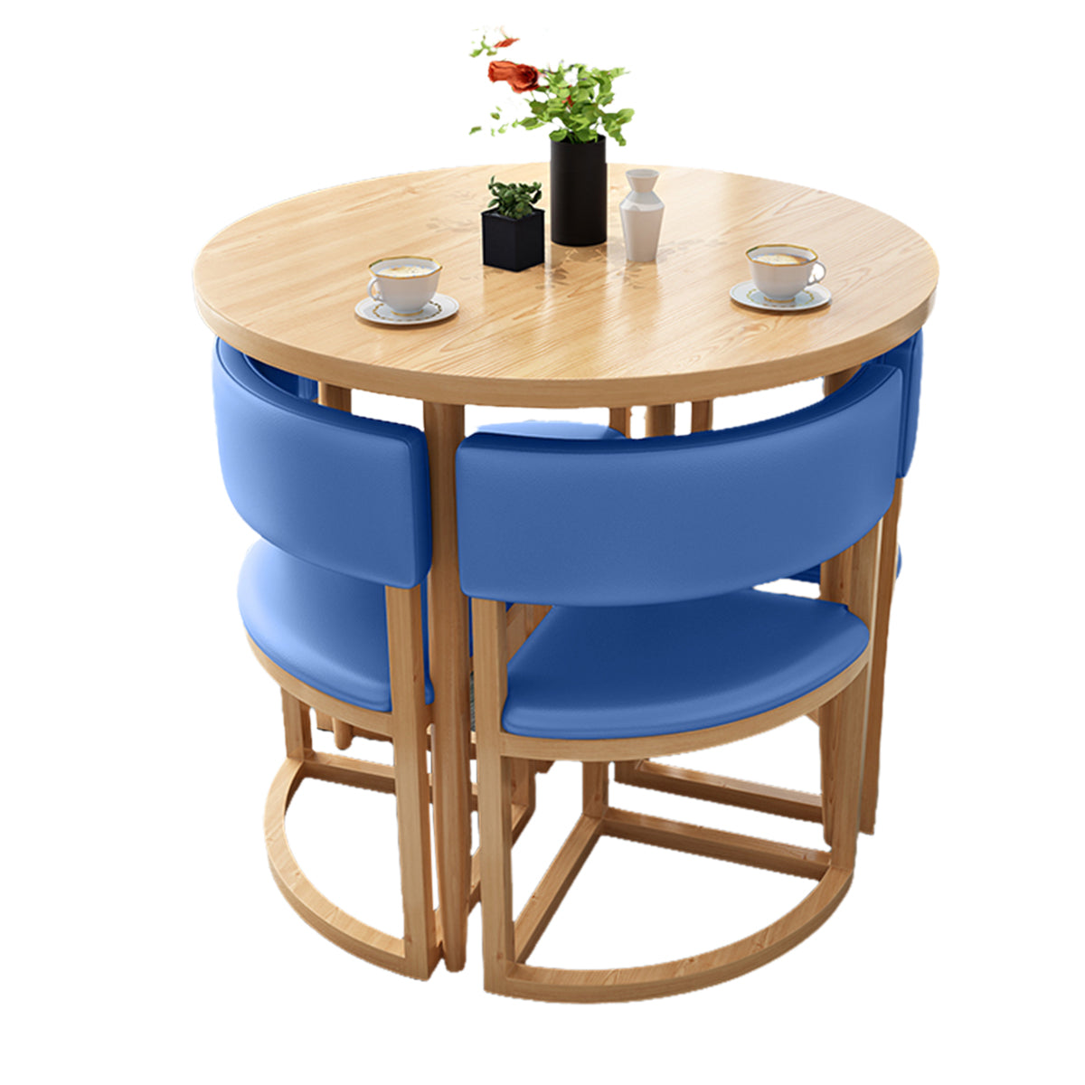 4-Seater Office Table and Chair Set