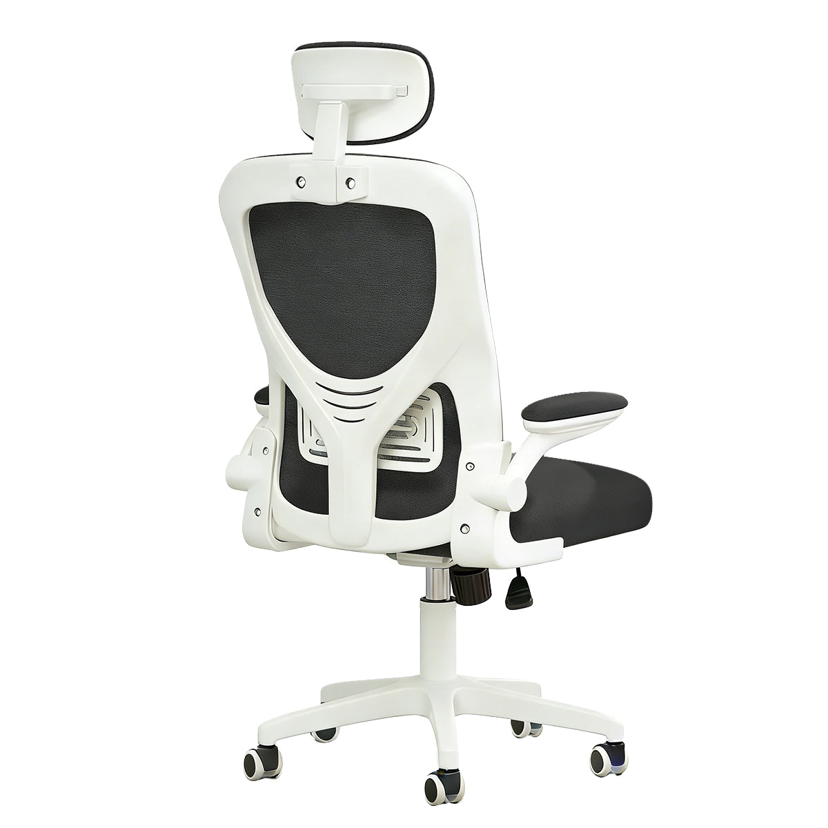 Ergonomic Mesh Office Chair with Adjustable Armrests, Lumbar Support, and Latex Seat Cushion