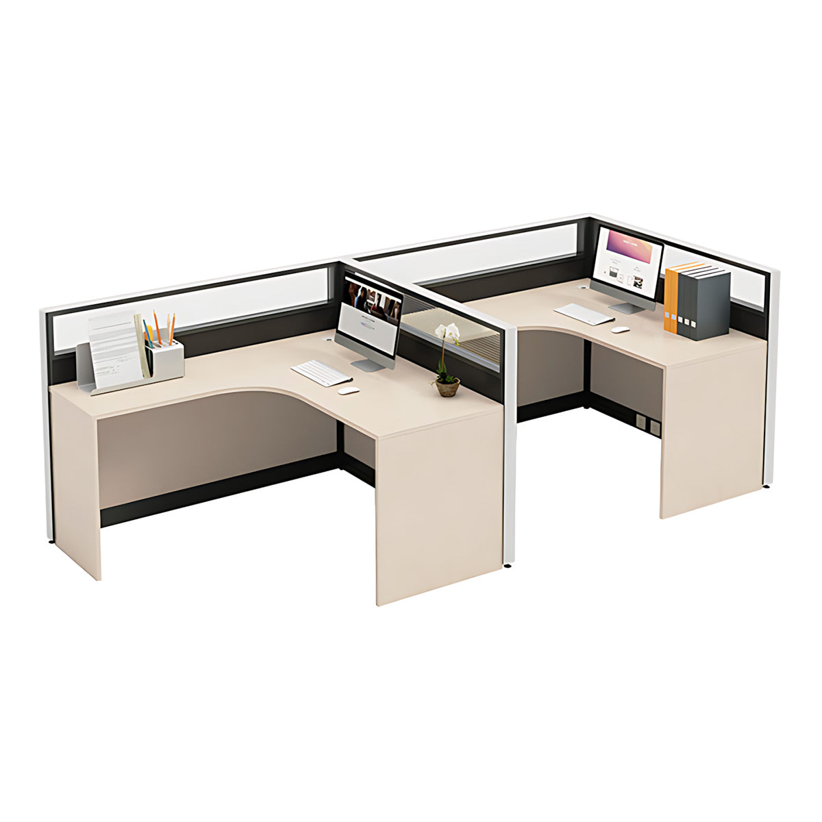 Modern Office Desk with Cable Management for Productive Workspaces