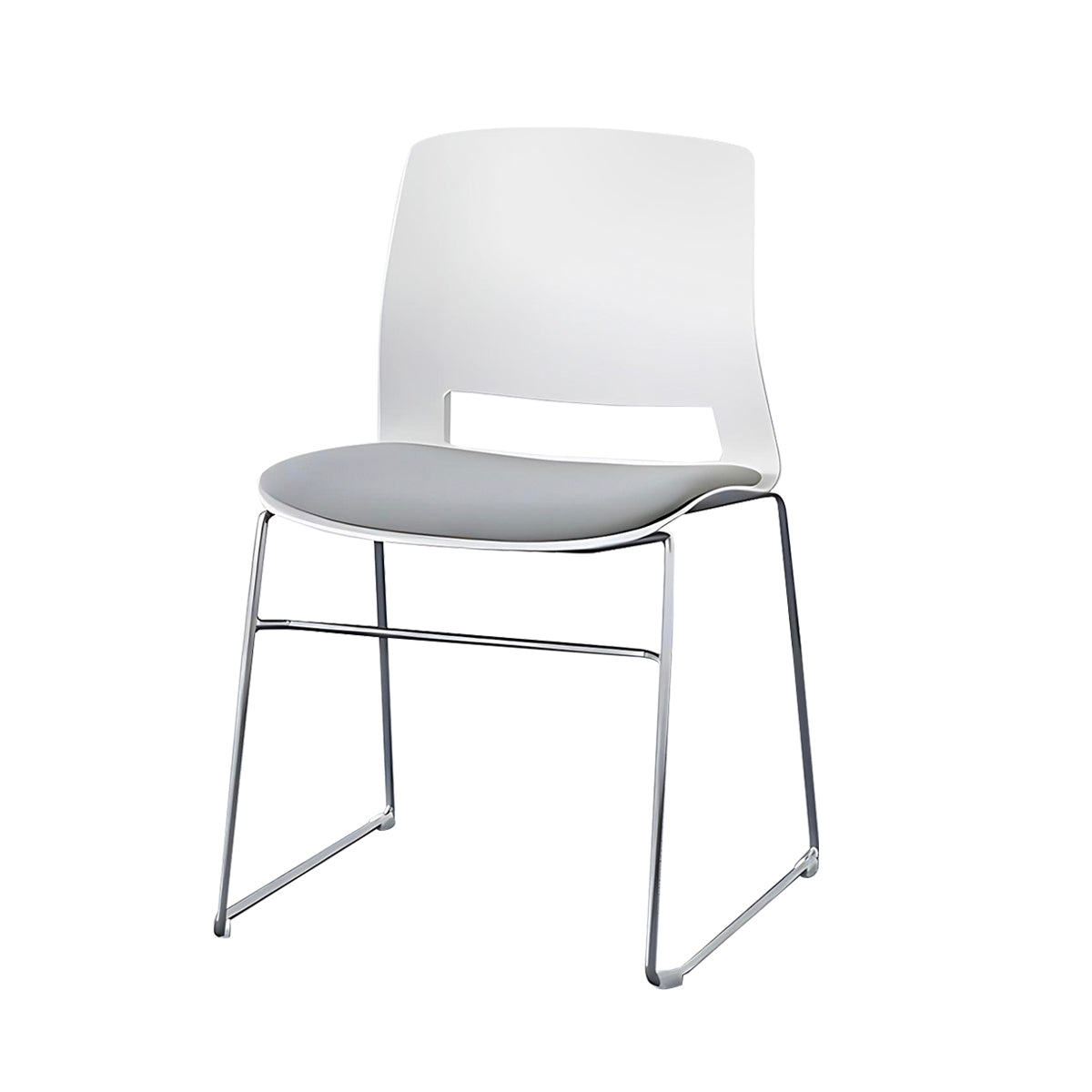 Minimalist Office Chair with Tear-Resistant Fabric and Steel Frame