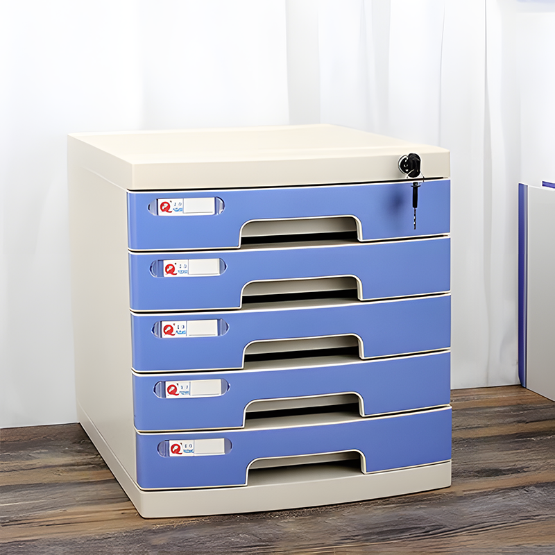 Lockable Desktop File Cabinet, Multi-layer Combination Cabinet