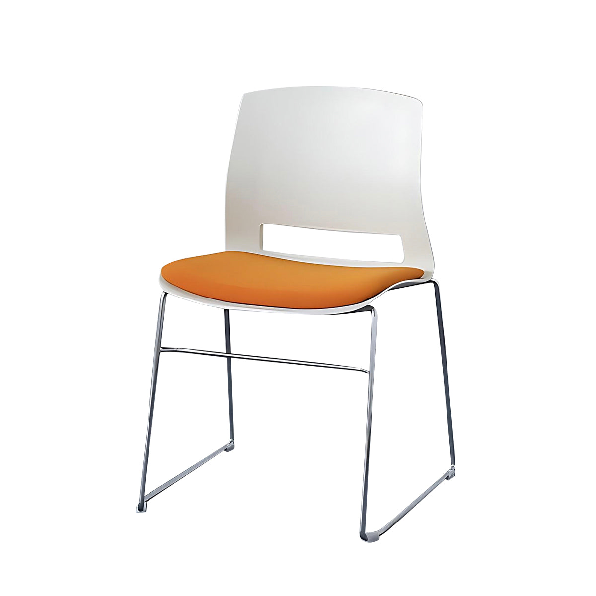 Minimalist Office Chair with Tear-Resistant Fabric and Steel Frame