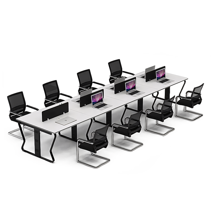 Modern Office Concept Computer Workstation Desk and Chair Combination