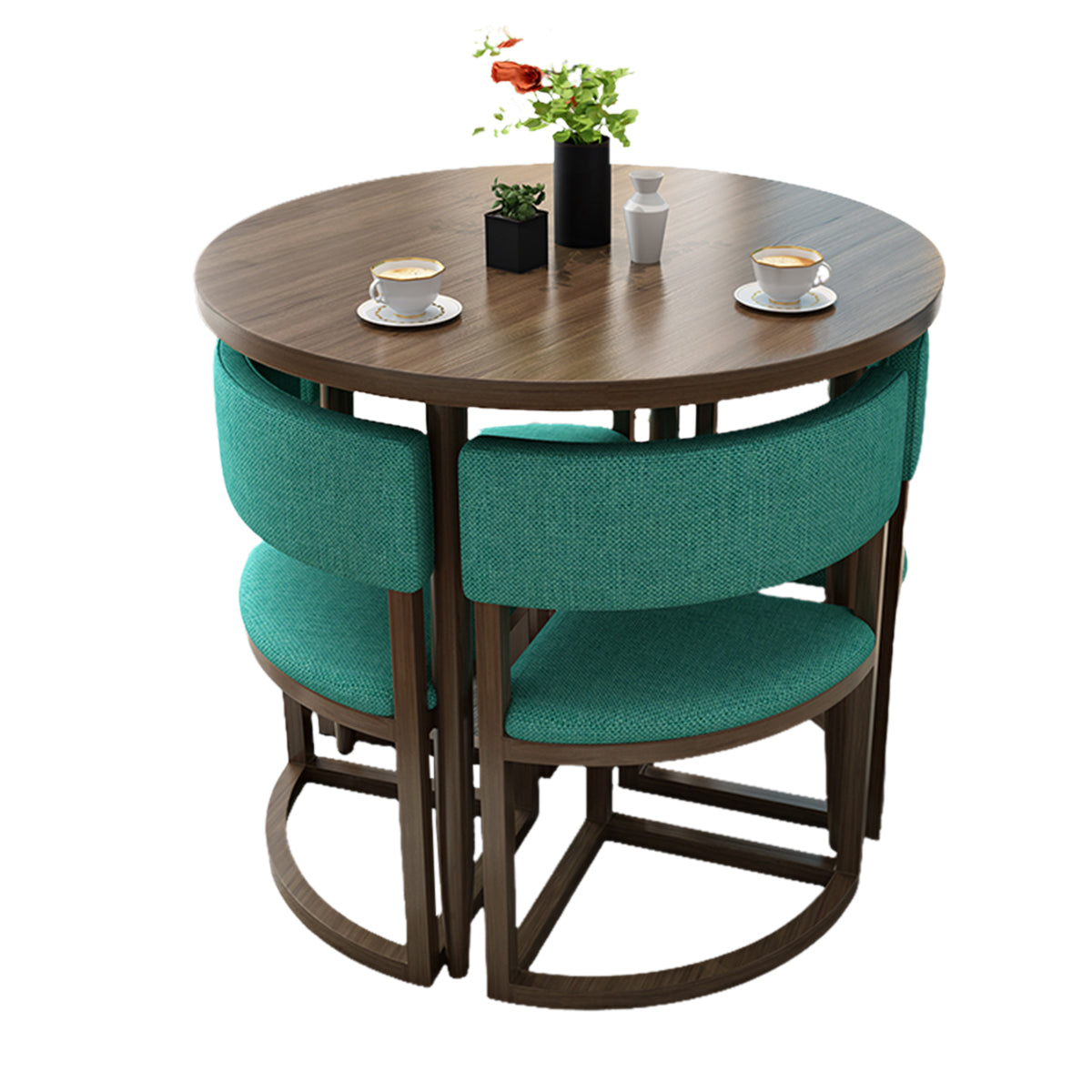 4-Seater Office Table and Chair Set