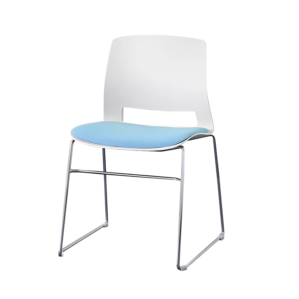 Minimalist Office Chair with Tear-Resistant Fabric and Steel Frame