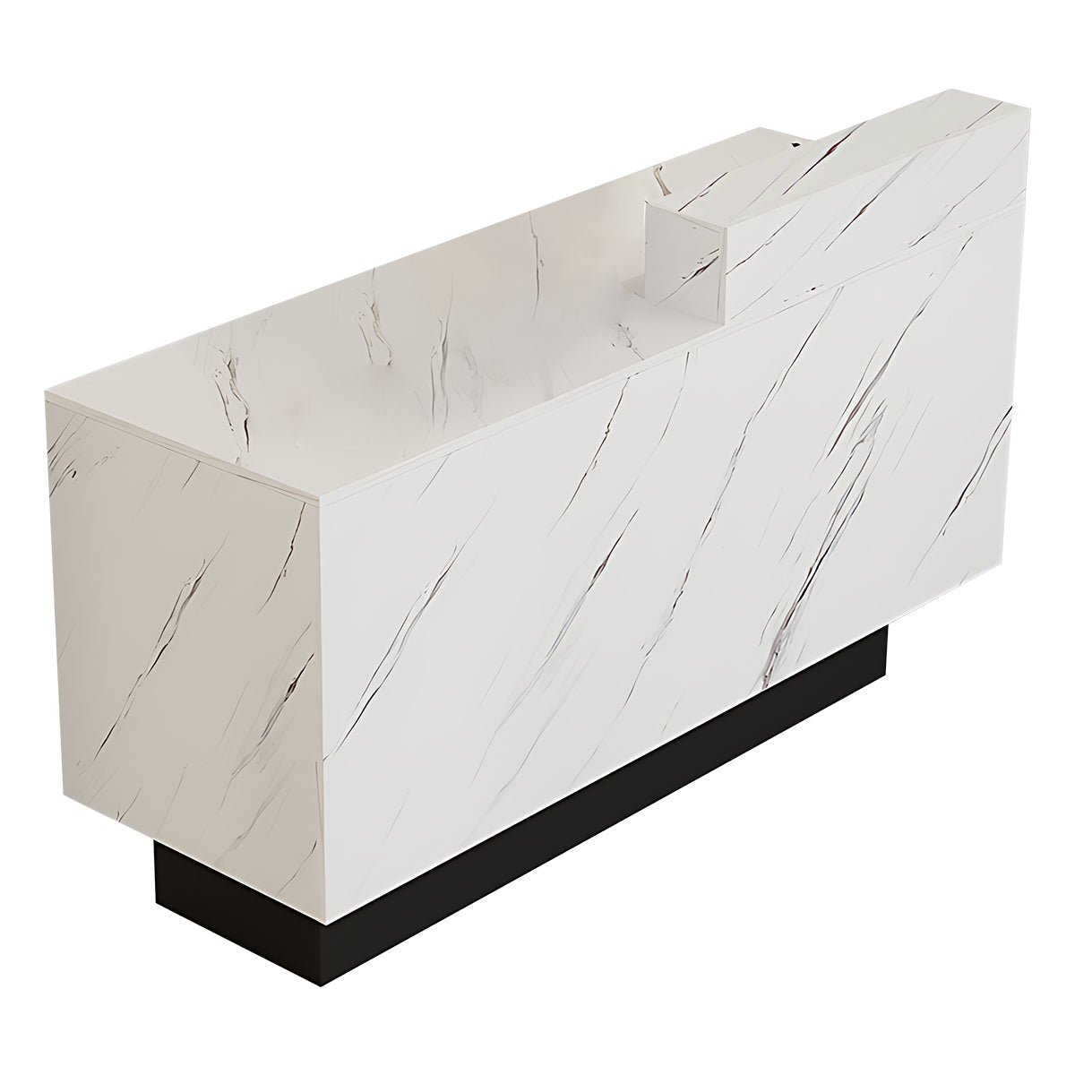 Minimalist Premium Reception Desk with Elevated Base