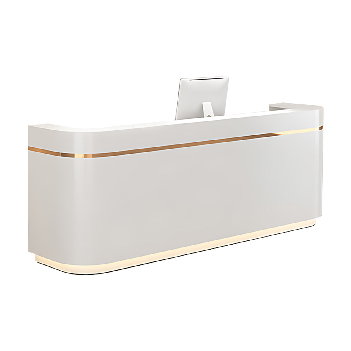 Reception Desk 39–94 in Wide with Marble Top