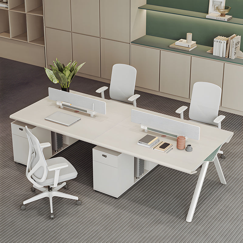 Employee Desk Eco Board Rounded Corner Aluminum Edge Ergonomic Privacy Panel
