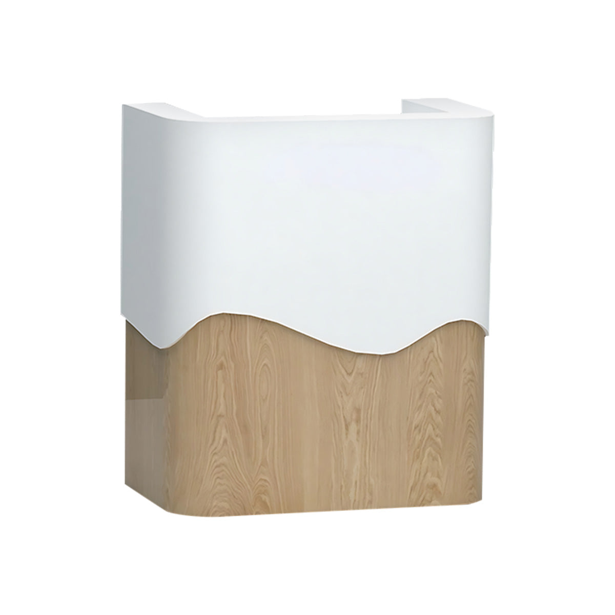 Stylish Eco-Friendly Reception Desk for Offices and Commercial Spaces