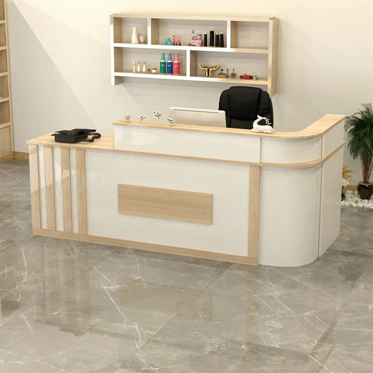 Half Round Corner Baking Lacquer Front Desk