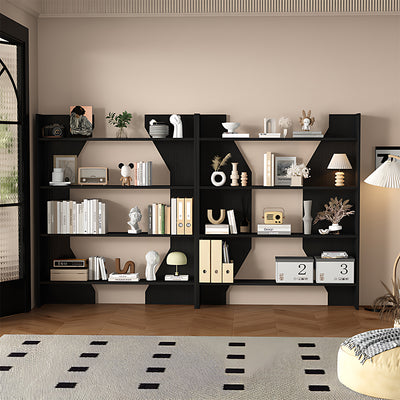 Solid Wood Bookshelf Multi-Layer Vertical Storage Eco-Friendly Durable