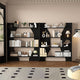 Solid Wood Bookshelf Multi-Layer Vertical Storage Eco-Friendly Durable