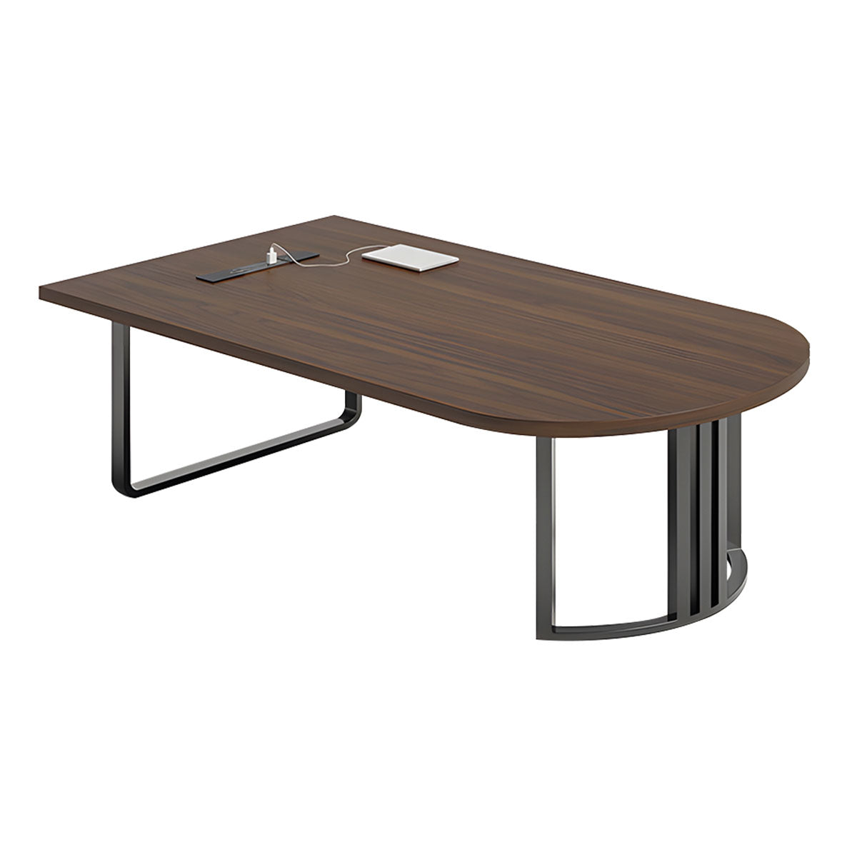 Modern Conference Table with Reinforced Desktop & Multi-Device Hub
