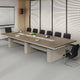 Rectangular Conference Table with Cable Management Eco Friendly Sturdy
